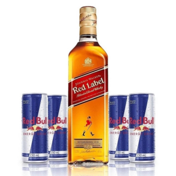 Red Label + 4 red bull