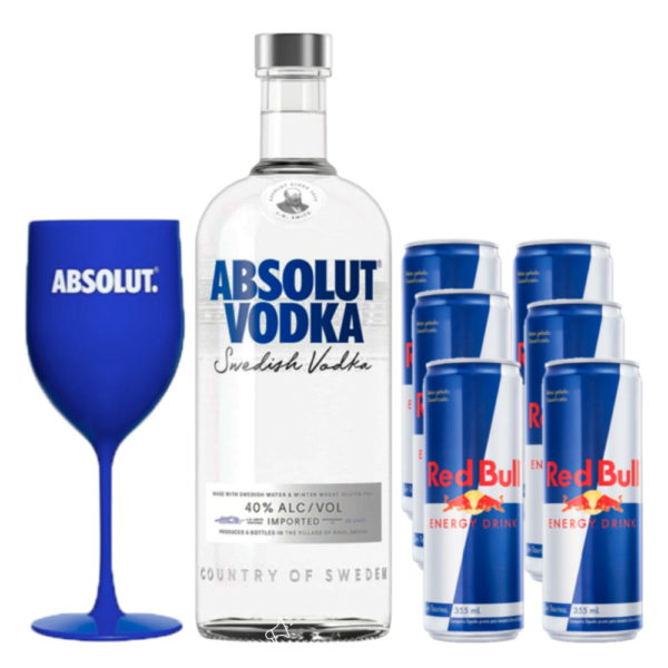 Absolut + 6 Red Bull